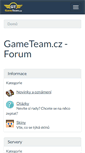 Mobile Screenshot of forum.gameteam.cz