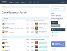 Tablet Screenshot of forum.gameteam.cz